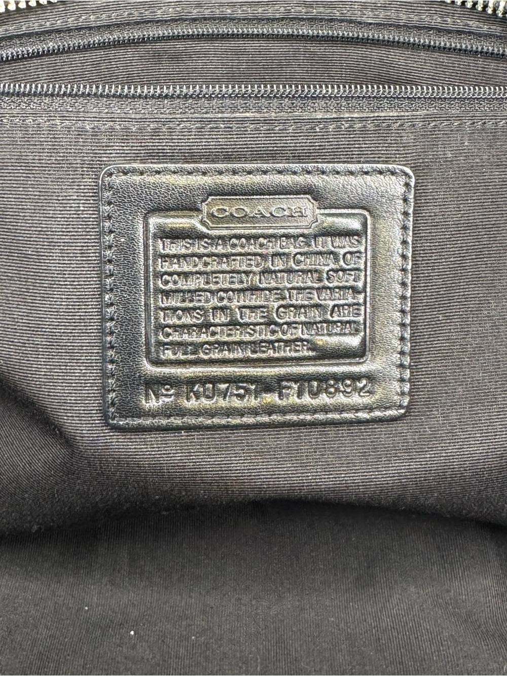 2007 COACH CHELSEA F10892 PEBBLED LEATHER TOTE - Picture 9 of 10